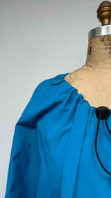 Marni Zip-up Collarless Gathered Blouson Jacket