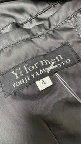 Y's for men Leather Blazer Jacket