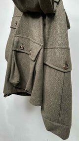 Comme Des Garcons Homme Plus Drop-clutch Cargo Wool Wide Pants