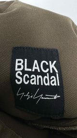 Black Scandal Yohji Yamamoto Drop-crotch Tapered Work Easy Pants