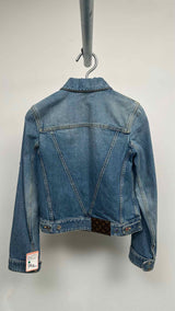 Louis Vuitton X Kusama Yayoi Faces Leather-patch Denim Jacket
