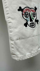 Supreme x Clayton Patterson Skulls Embroidered Regular Jeans