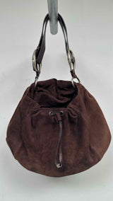 Yves Saint Laurent rive gauche Suede Rose Bag