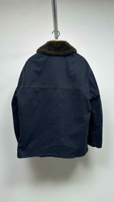 Junior Gaultier Faux-fur Collar Fleece-lining Work Coat