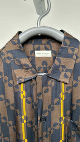 Dries Van Noten S/S Satin Geometric Shirt