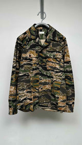 Dries Van Noten Patchwork Camo Shirt Jacket