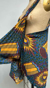 Junya Watanabe N/S Asymmetrical Psychodelic Pleated Dress