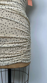 Magda Butrym Sheer Polka-dot Runched Dress