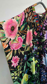 Pierre-Louis Mascia L/S Floral Kaftan Silk Dress