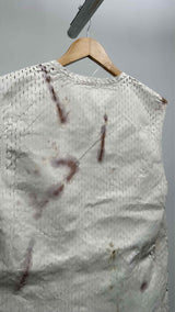 Carol Christian Poell Poell Perforated-leather Object-dye Vest