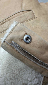 PRADA Hooded Shearling Leather Jacket