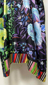 Pierre-Louis Mascia L/S Floral Kaftan Silk Dress