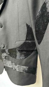 Alexander McQueen Wave-embellished Blazer