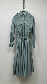 Dries Van Noten Two-toned Drawstring Light Coat