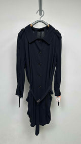 Ann Demeulemeester Multi-strap Fluid Trench Coat