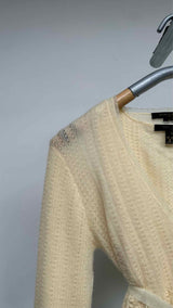 Louis Vuitton Cashmere Perforated Belted Cardigan