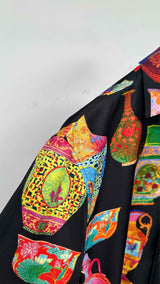 Versace X Andy Dixon S/S Vessels Vacation Satin Shirt