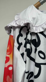 Chopova Lowena L/S Ruffle Graphic Printed T-shirt