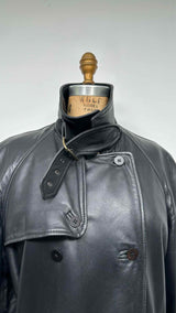 Emporio Armani Skywings Leather Coat