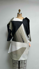 Pleats Please x Ikko Tanaka Asymmetrical Pyramid Top