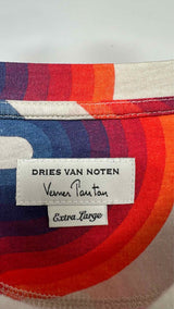Dries Van Noten X Verner Panton Wavy-stripe T-shirt