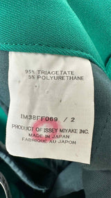 Issey Miyake Pleated-waist Flare Wide Back-slit Wide Easy Pants