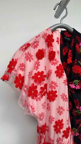 Simone Rocha Half and Half Floral Tulle Dress