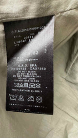 Giorgio Armani Collarless Mesh Leather Jacket