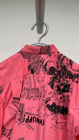 Comme Des Garcons Shirt S/S Graphic Cut-out Shirt