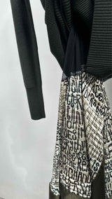 Sacai L/S Layered Knit Dress