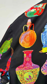 Versace X Andy Dixon S/S Vessels Vacation Satin Shirt