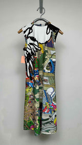 Comme Des Garcons x Makoto Takanashi Manga-print Midi Dress