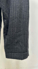A Tentative Atelier Painter Cross Stripe-Band Pants