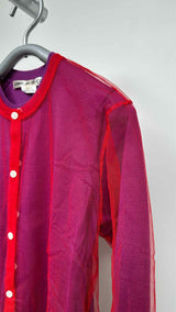 Comme Des Garcons Tulle Layered Cardigan