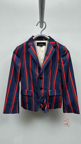 Tricot Comme Des Garcons Stripe Satin Bottom-bow Jacket