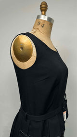 Comme Des Garcons N/S Waist Cut-out Pleated Long Dress