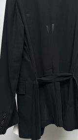 Ann Demeulemeester Double-breast Belted Blazer Jacket
