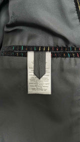 John Varvatos Leather-collar Corduroy Blazer Jacket