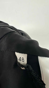 CELINE Collarless Metal-button Wool Blazer Jacket