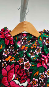Comme Des Garcons 2D Velvet Floral Dress