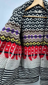 Kansai Yamamoto Faux-leather Jacquard Hybrid Reversible Jacket