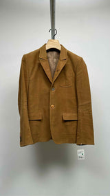 Undercover Dual-color Stand-up Collar Velvet Blazer Jacket