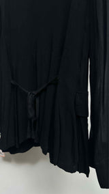 Ann Demeulemeester Stand-collar Sheer Military Blazer Jacket