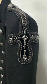 Pierre Balmain Embellished Crystal Military Napoleon Jacket