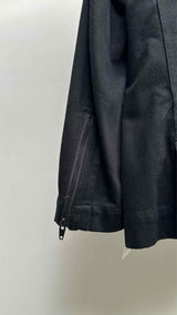 Issey Miyake Heavy Cotton Zip-Up Biker Blazer
