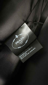 PRADA Cocoon Leather Coat