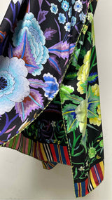 Pierre-Louis Mascia L/S Floral Kaftan Silk Dress