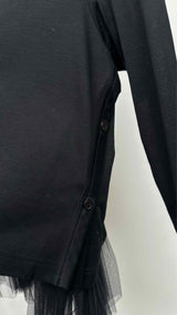 Noir Kei Ninomiya Tulle-bottom Light Cardigan