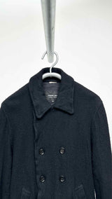 Comme Des Garcons Homme Deux Boiled-wool Double-breasted Car Coat