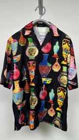 Versace X Andy Dixon S/S Vessels Vacation Satin Shirt